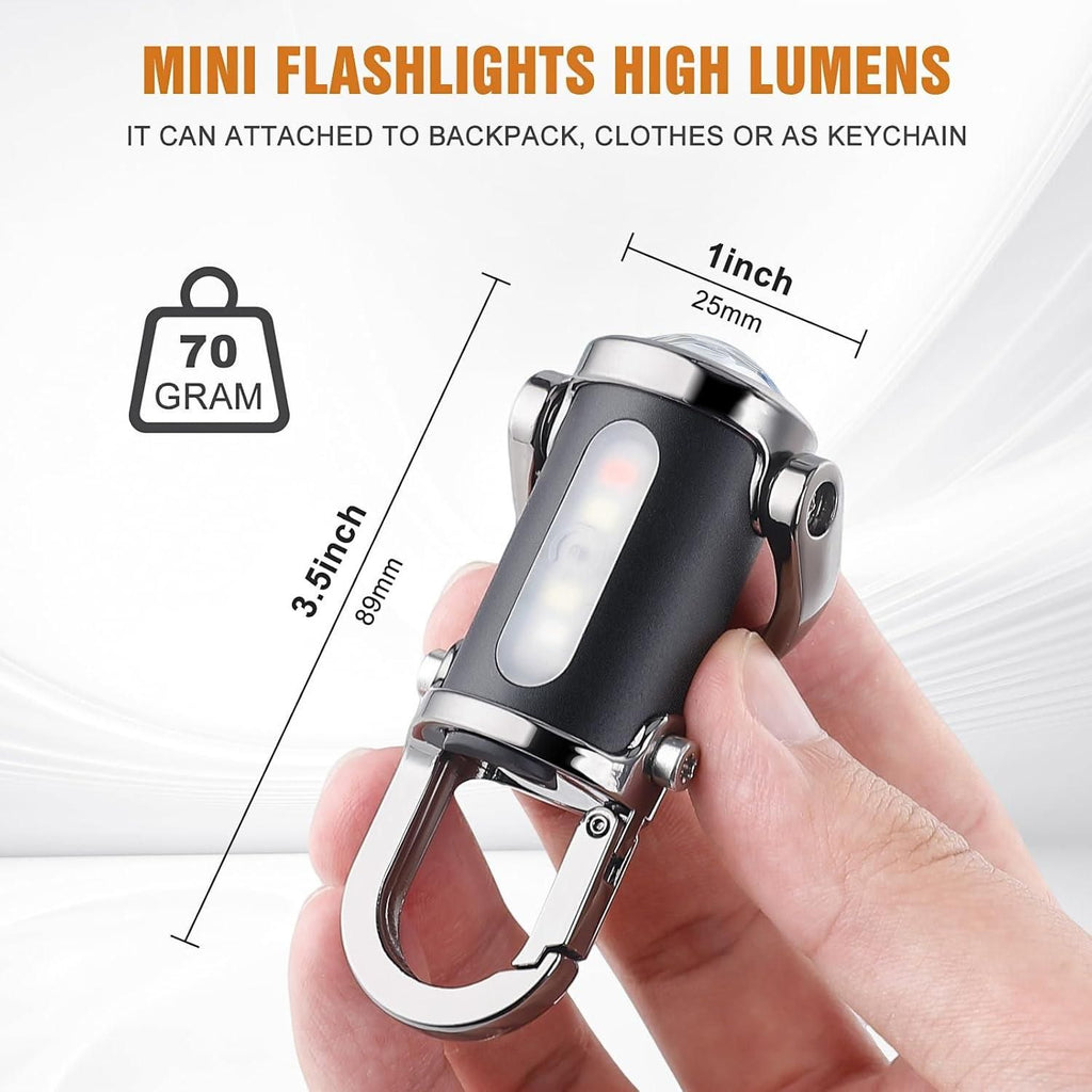 Rechargeable Keychain Flashlights, Lumens EDC Mini Flashlights